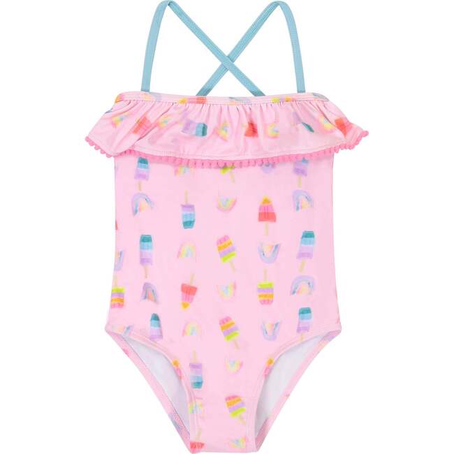 1-Piece Swimsuit, Popsicle Print - One Pieces - 1