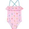 1-Piece Swimsuit, Popsicle Print - One Pieces - 1 - thumbnail