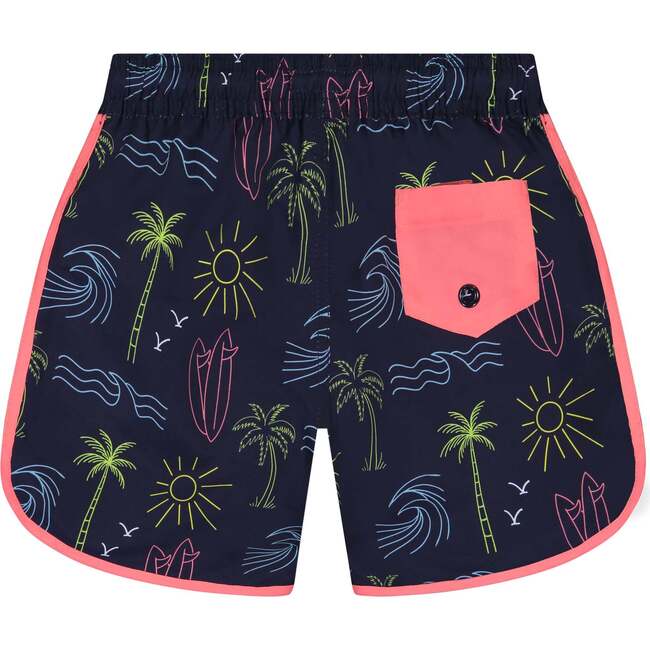 Vintage Neon Swim Set, Multi - Rash Guards - 7
