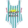 Vacay Mode 1-Piece Swimsuit (Size 8 -16 Years), Blue - One Pieces - 4