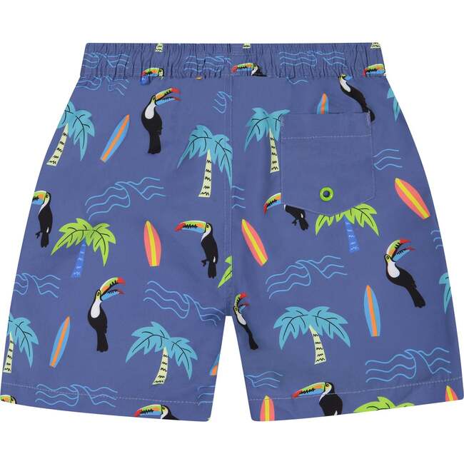 Tucan Boardshort, Blue - Swim Trunks - 4