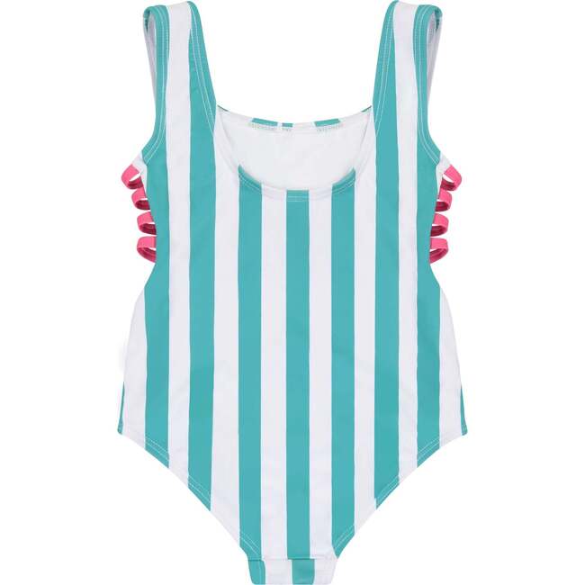 Vacay Mode 1-Piece Swimsuit (Size 8 -16 Years), Blue - One Pieces - 5