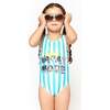 Vacay Mode 1-Piece Swimsuit (Size 8 -16 Years), Blue - One Pieces - 6