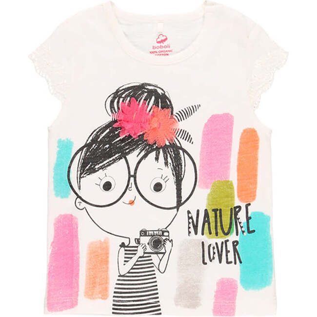 Nature Lover T-Shirt, Off White - Tees - 1