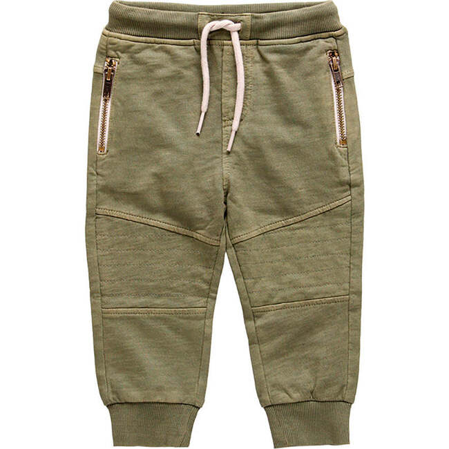 Khaki Fleece Pants, Green