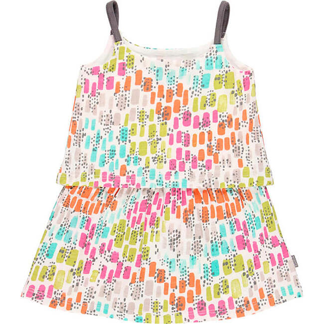 Mosaic Print Dress, Multicolor