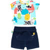 Animal Graphic Outfit, Multi - Mixed Apparel Set - 1 - thumbnail
