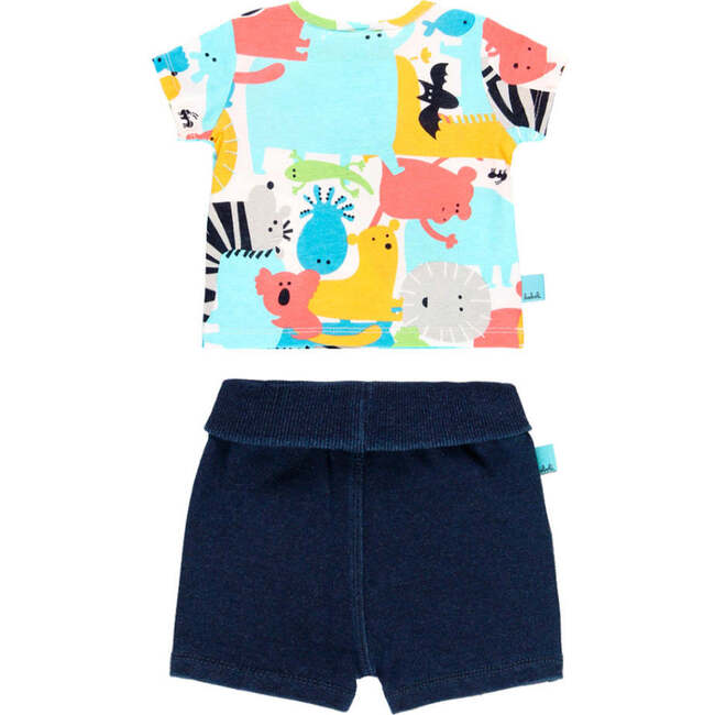 Animal Graphic Outfit, Multi - Mixed Apparel Set - 2