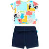 Animal Graphic Outfit, Multi - Mixed Apparel Set - 2