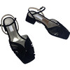 Women's Low 70s Sandal, Black - Sandals - 1 - thumbnail
