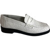 Women's Woven Loafer, White - Loafers - 1 - thumbnail