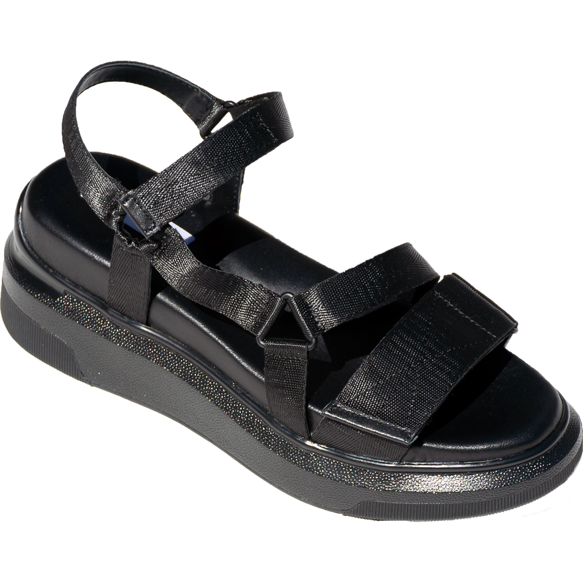 Suzanne rae velcro discount sandal in black