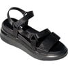 Women's Velcro Sandal, Black - Sandals - 1 - thumbnail