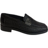Women's Woven Loafer, Black - Loafers - 1 - thumbnail