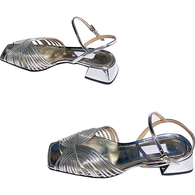 Women's Low 70s Sandal, Silver - Sandals - 2