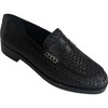 Women's Woven Loafer, Black - Loafers - 2