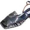 Women's Low 70s Sandal, Silver - Sandals - 3