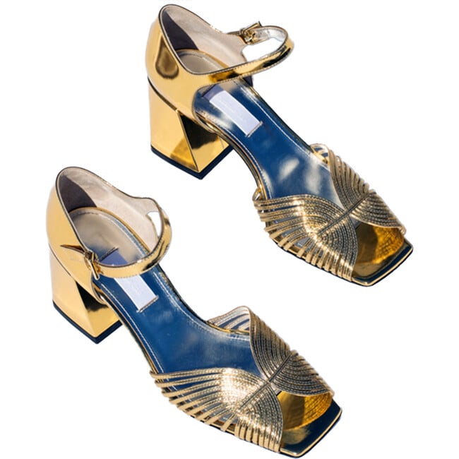 Women's High 70s Sandal, Gold - Sandals - 2