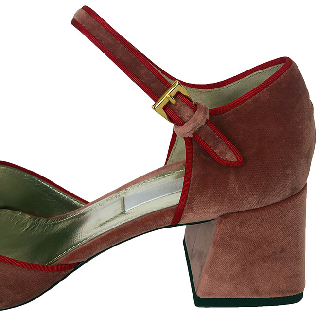 Women's Velvet Marjane, Rose - Mary Janes - 4