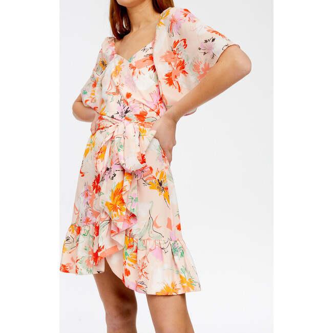 Women's Anastasia Dress, Expressionist Carnations Pink Salt Multi - Dresses - 2