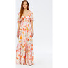 Women's Willa Gown, Expressionist Carnations Pink Salt Multi - Dresses - 2