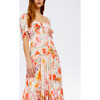 Women's Willa Gown, Expressionist Carnations Pink Salt Multi - Dresses - 3