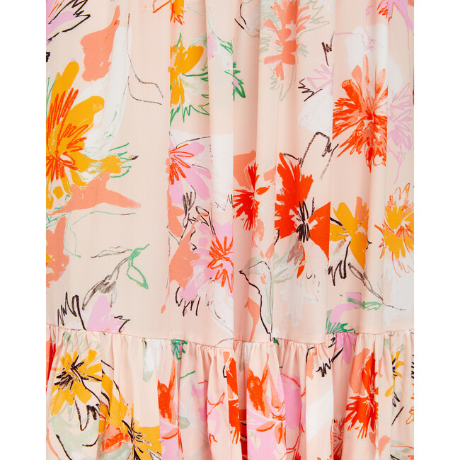 Women's Willa Gown, Expressionist Carnations Pink Salt Multi - Dresses - 6