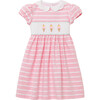 Ice Cream Smocked Dress, Pink Stripe - Dresses - 1 - thumbnail