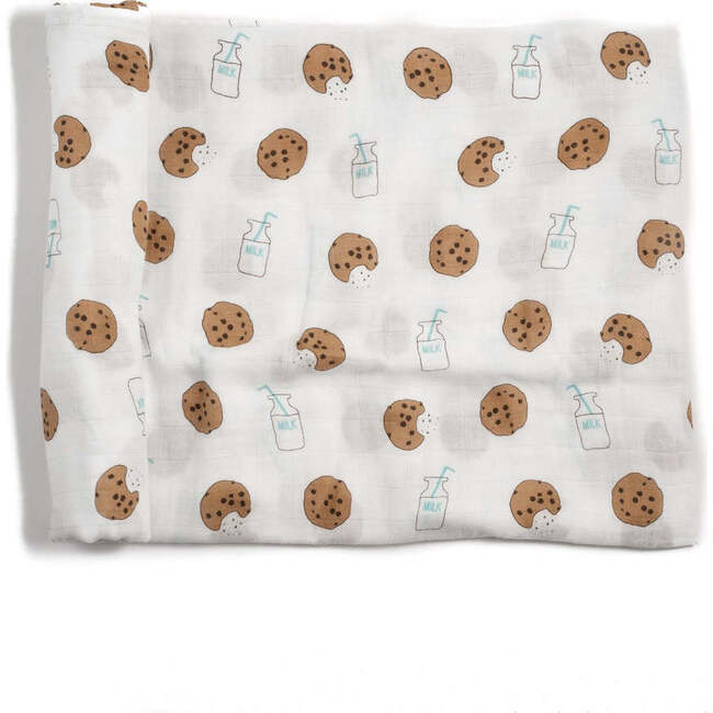 Bamboo Muslin Swaddle Blanket & Topknot Set, Cookie Craze - Swaddles - 3