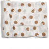 Bamboo Muslin Swaddle Blanket & Topknot Set, Cookie Craze - Swaddles - 3