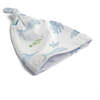 Bamboo Muslin Swaddle Blanket & Topknot Set, Under the Sea - Swaddles - 4