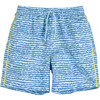 Jax Swim Trunk, Blue Fun Stripe - Swim Trunks - 1 - thumbnail