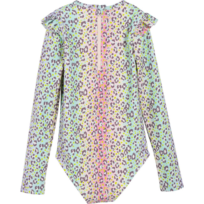 Sophie Rashguard One Piece, Rainbow Ombre Leopard - Rash Guards - 3