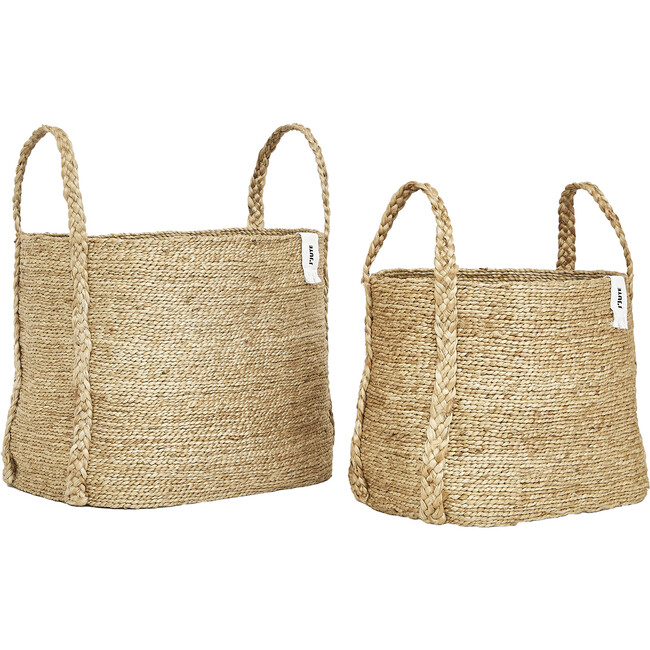 Maya Large Wide Jute Basket, Natural - Storage - 5