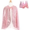 Precious Pink Cape and Crown Bundle - Costume Accessories - 1 - thumbnail