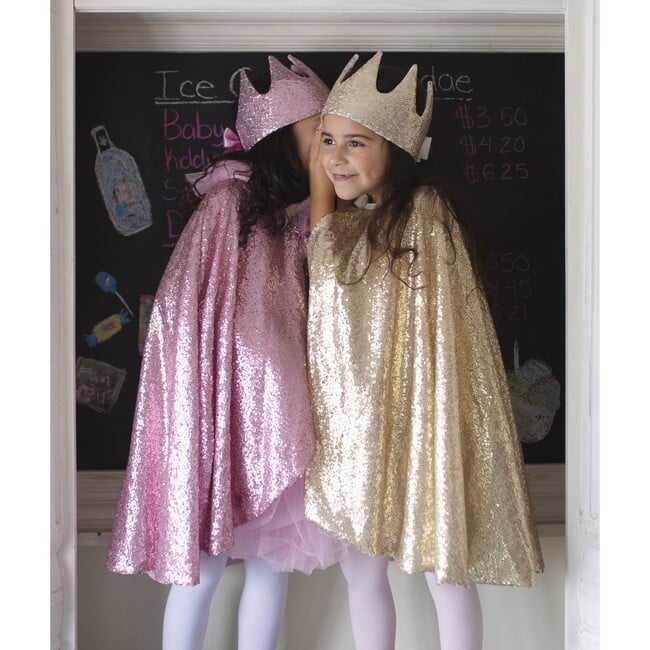 Precious Pink Cape and Crown Bundle - Costume Accessories - 4