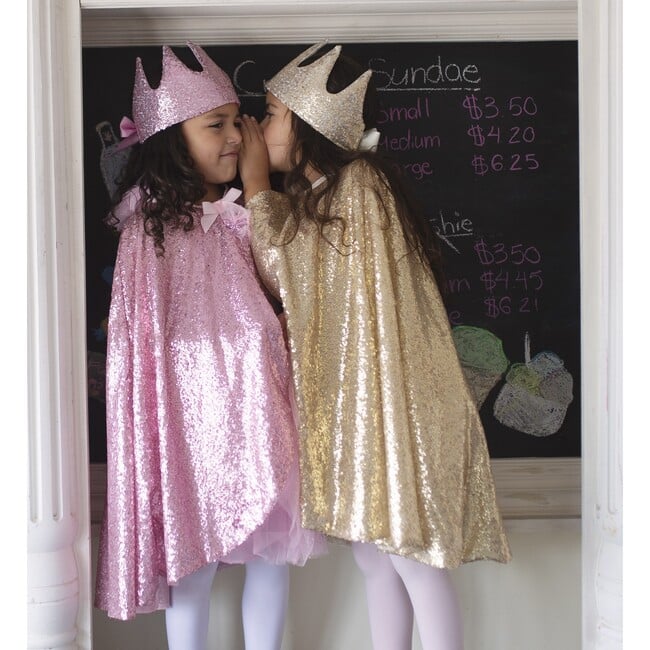 Precious Pink Cape and Crown Bundle - Costume Accessories - 5