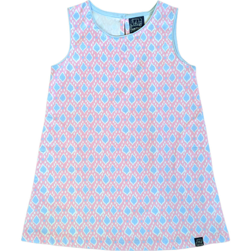 Shift Dress, Ikat in Pink - Dresses - 1