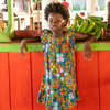 Flutter Sleeve Dress, Majolica - Dresses - 2