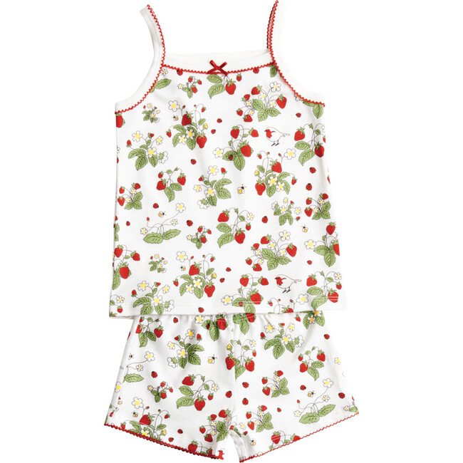 Strawberry Fields Cami Set, Red - Pajamas - 1