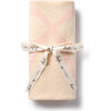 Bow Logo Knit Baby Blanket, Pink - Blankets - 1 - thumbnail