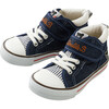 Street Style Kids DOUBLE-B High Top Shoes, Indigo - Sneakers - 1 - thumbnail