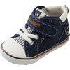 Street Style DOUBLE-B High Top Second Shoes, Indigo - Sneakers - 8