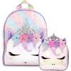Miss Gwen Ombre Glitter Large Backpack And Lunch Bag Set, Multi - Backpacks - 1 - thumbnail