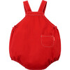 Denim Rompers, Red - Rompers - 2