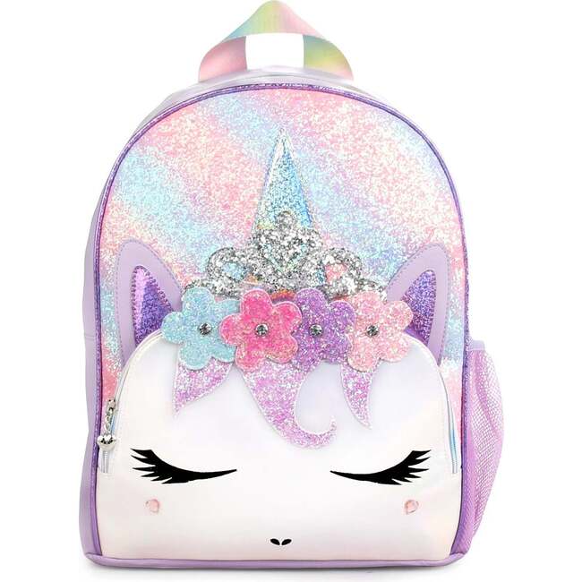 Miss Gwen Ombre Glitter Large Backpack And Lunch Bag Set, Multi - Backpacks - 5