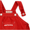 Denim Rompers, Red - Rompers - 6