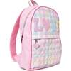 LOVE Gingham Large Backpack And Lunch Bag Set, Cotton Candy - Backpacks - 5