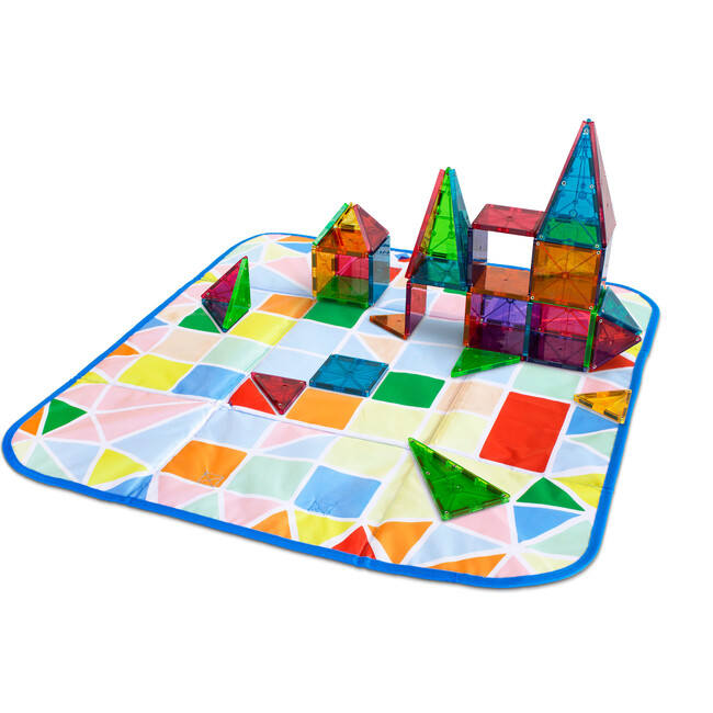 Magna-Tiles Storage Bin & Interactive Play Mat - STEM Toys - 1