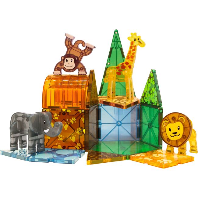 Magna-Tiles Safari Animals 25 Piece Set - STEM Toys - 1